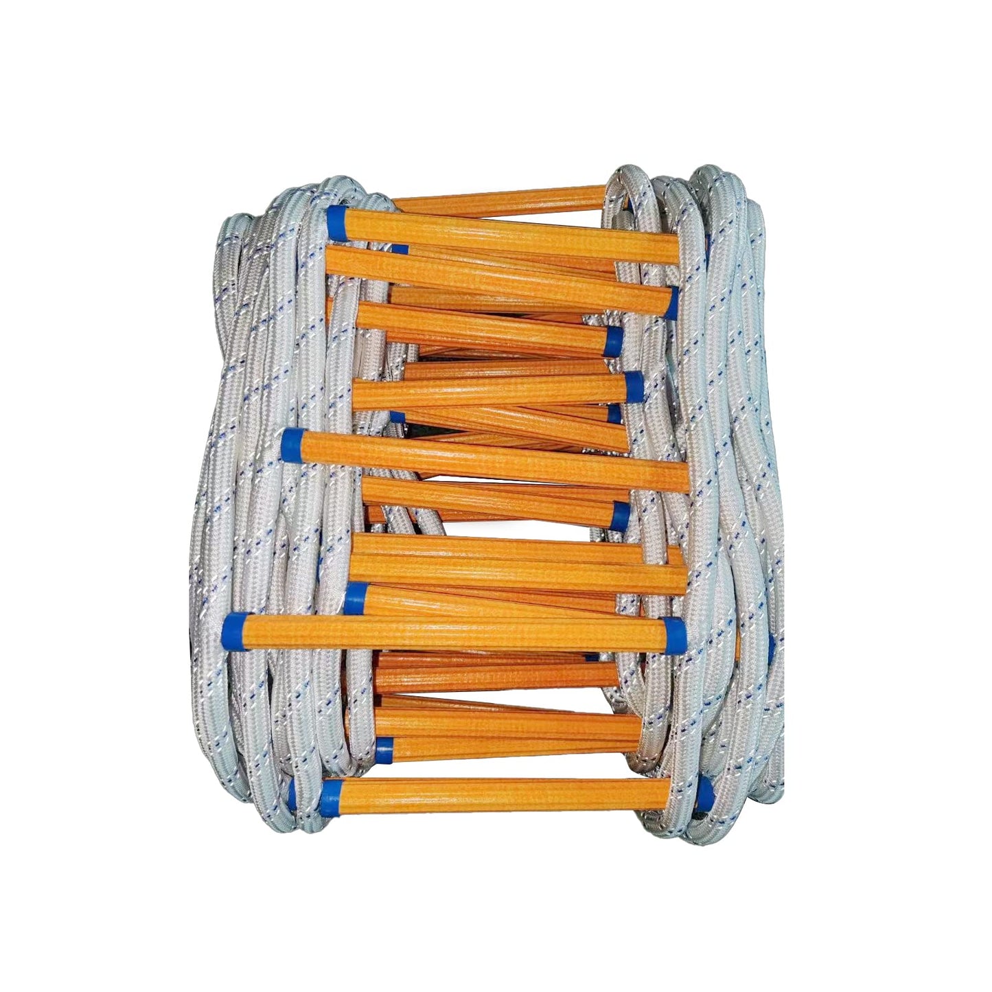 Rope Ladder,49 Feet Emergency Fire Escape Ladders Flame Resistant Safety Rope Ladder with Hooks,Fast to Deploy Sturdy and Strong Portable and Reusable 3 Story,Weight Capacity up to 2000 Pounds