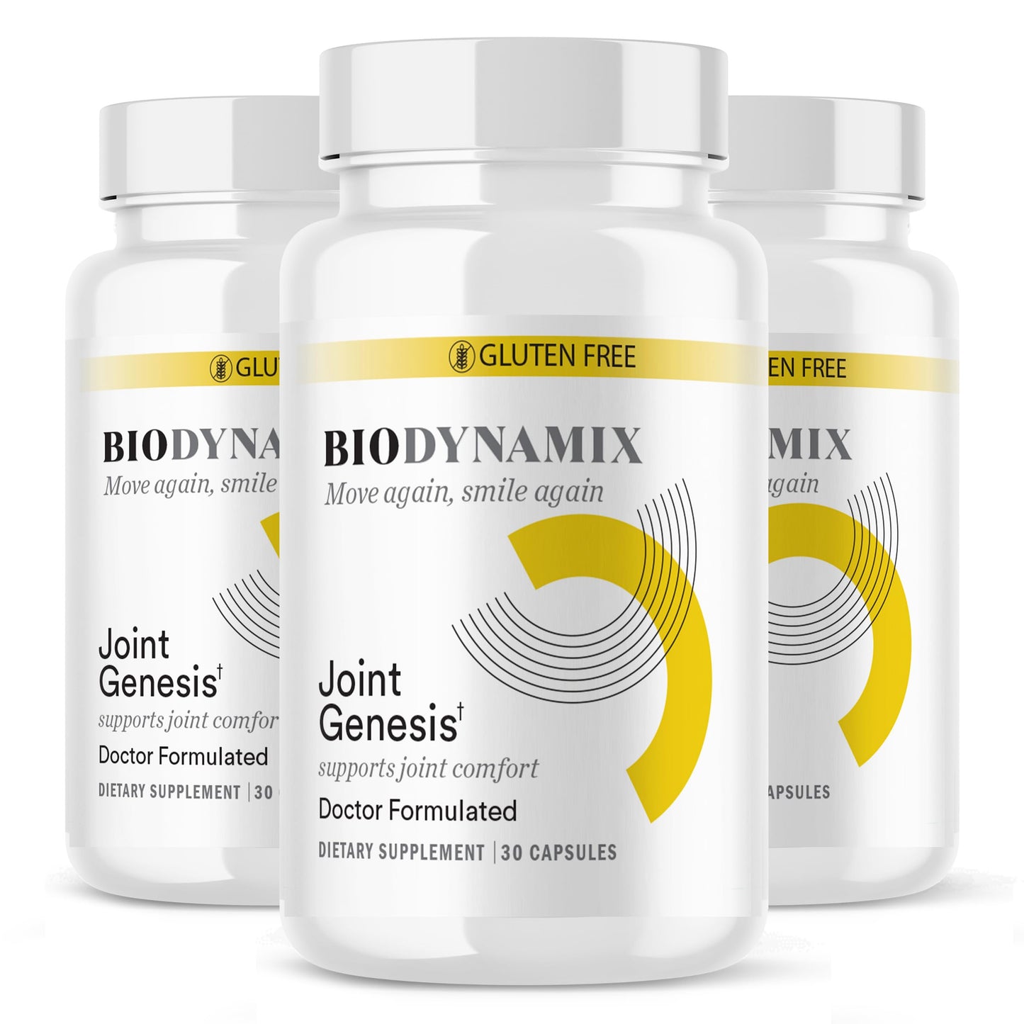 BioDynamix Joint Genesis, Joint Support Formula, Promotes Joint Function, Comfort, and Flexibility, 30-Day Supply, 3 Pack