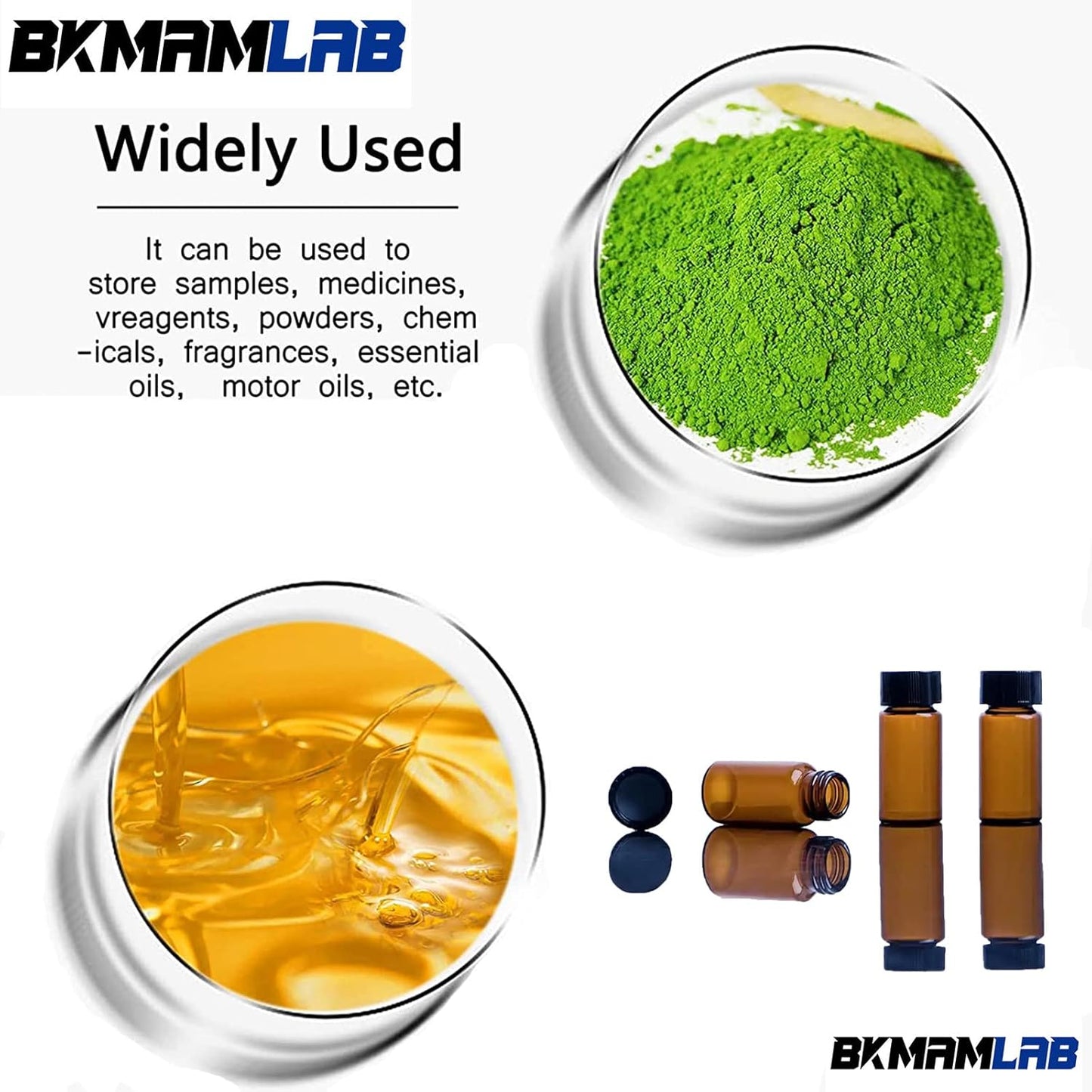 30ml Amber Small Glass Vials 30pcs with Screw Caps(30pcs)