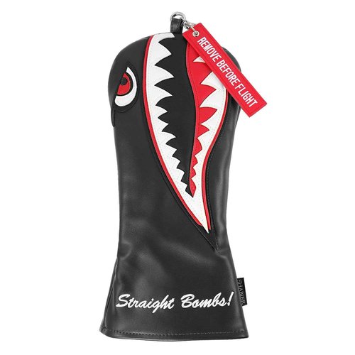 New Flying Tiger Warshark Golf Headcover for Golf Club Available for Driver/Fairway/Hybird (One Set(1Dr+1Fa+1Hy))