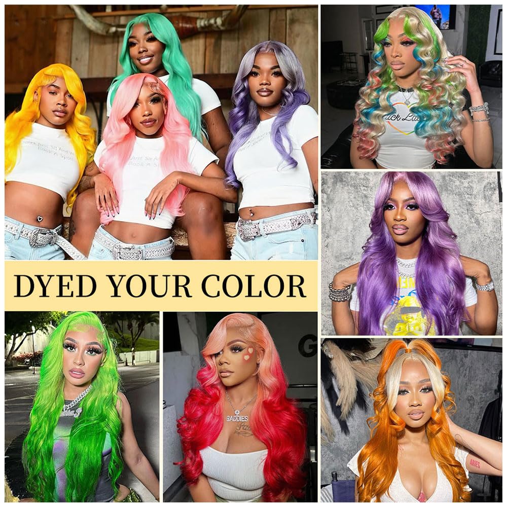 613 13x6 Lace Front Wig Human Hair 30 Inch 100% Real Blonde Wig Human Hair Body Wave HD Lace Front Wigs Human Hair 200 Density E
