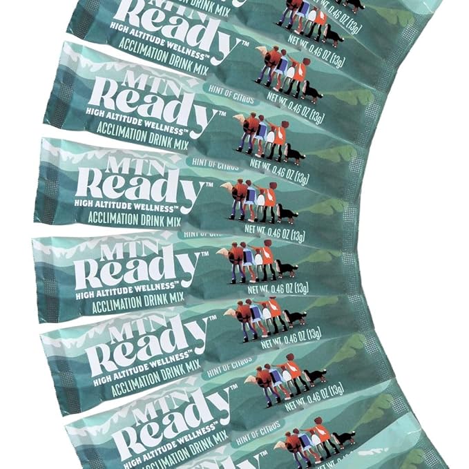 MTN Ready Acclimation Drink Mix | Altitude Sickness Aid, Natural Acclimation, Balanced Energy Boost, Athletic Activity & R...