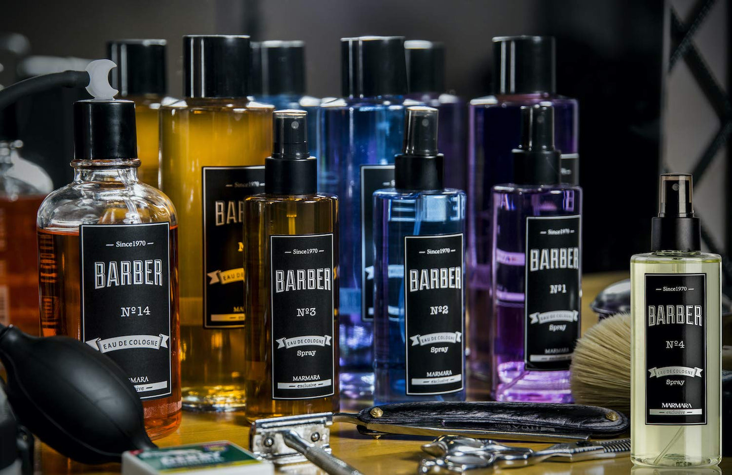 Marmara Barber Cologne - Best Choice of Modern Barbers and Traditional Shaving Fans Spray Bottle 8.5 fl oz. (250 ml, No4)