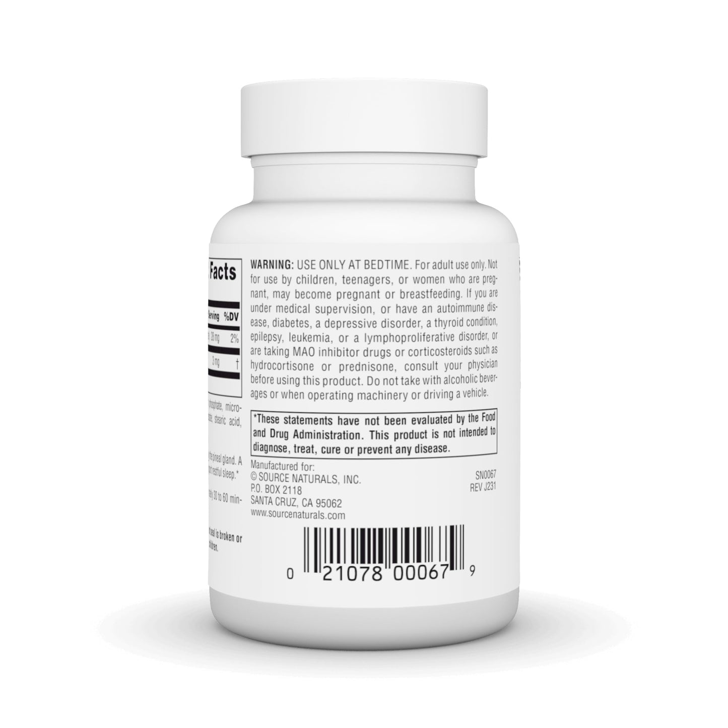 Source Naturals Time Released Melatonin 3 mg - 240 Time Release Tablets