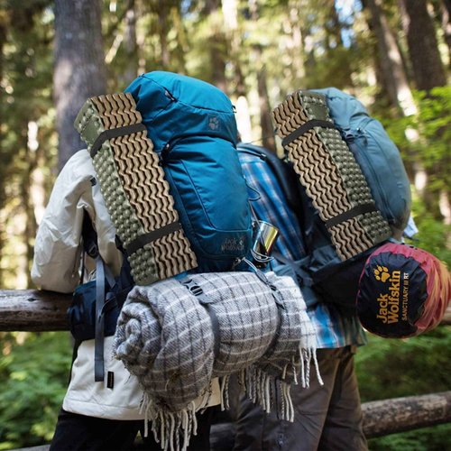 Foam Camping Pads for Hiking, Ultralight Closed Cell Mattress, Waterproof Soft Mat for Adults, Wide Picnic Yoga Mats, Folding Sleeping Pad for Outdoor Backpacking (Army Green-2Pack)