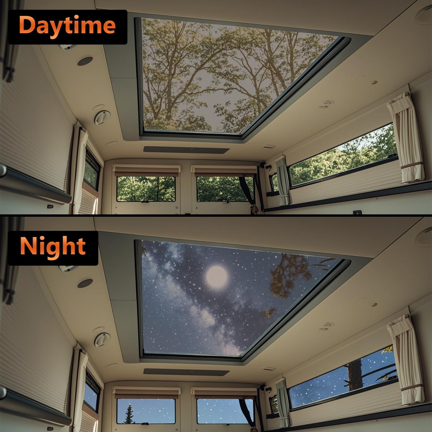 GOMADEIT RV Skylight Replacement | 18" x 26" Camper Skylight | RV Shower Skylight Replacement | Fit Standard 14" x 22" Openings | Smoke Gray