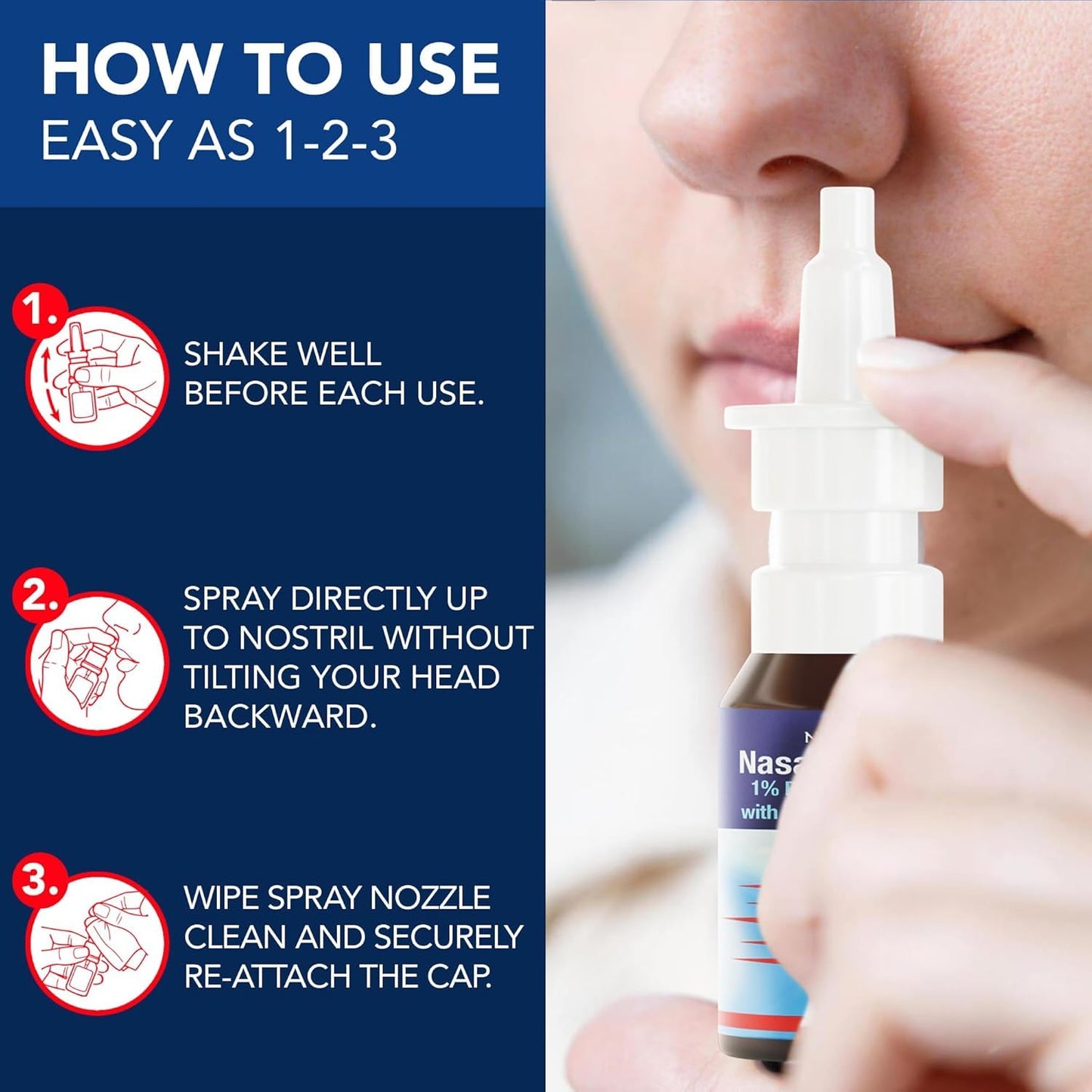 NOVEHA Nasal Spray- 1% Povidone-Iodine Spray, with Xylitol, Vitamin D3, Aloe-Vera - Nasal Cleanser (3 Pack)