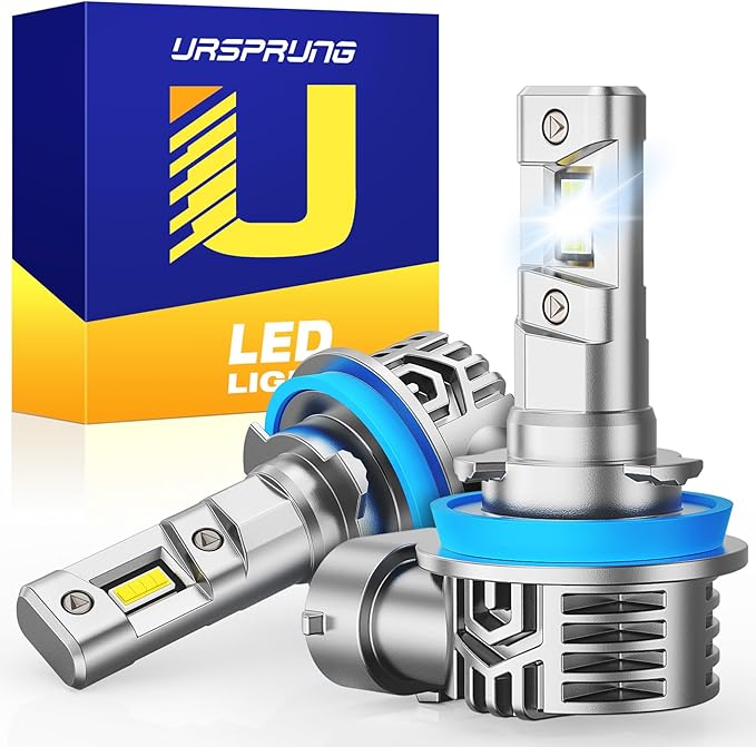 Ursprung H11 led Bulbs,900% 40,000LM Brightness H8 H9 Bulbs,6500K Cool White,Plug and Play,Halogen Replacement fog bulb,Qu...