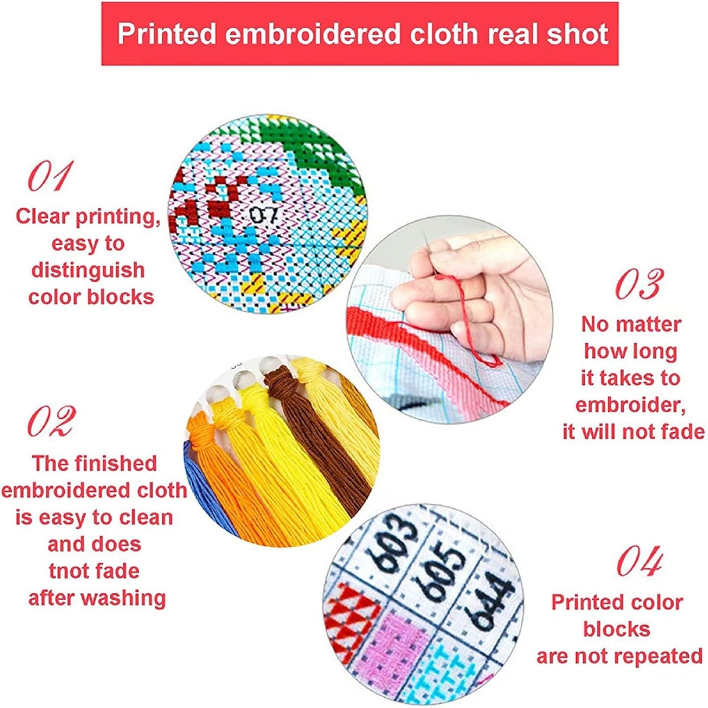 Dimxvean Stamped Cross Stitch Kits,Cross Stitch Kits for Adults Beginners,Embroidery Kits Full Range of Cross Stitch Stamped Kits Needlepoint Kits Cross Stitch Patterns-Blue Peacock Snow 16x20 inch