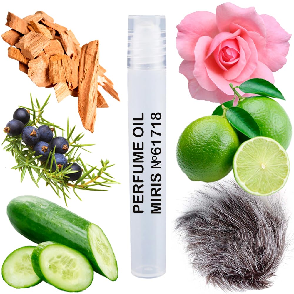 MIRIS No. 61718, Inspired by Roses on Ice, Long-Lasting Unisex Perfume Oil for Women & Men Roll-On, Rollerball 0.34 Fl Oz / 10 ml