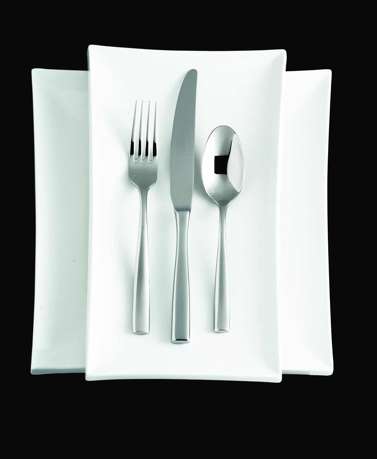Fortessa Lucca 18/10 Stainless Steel Flatware, 5 Piece Place Setting, Service for 1