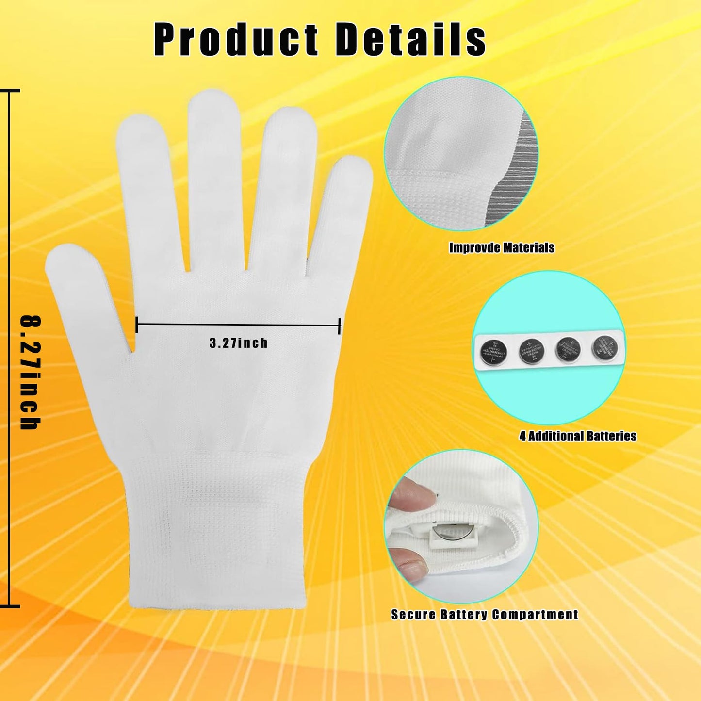 VICAITOYS Toys for Ages 8-13 LED Gloves Toys for Boys Age 8-10 Light Up Gloves, Light Up for Kids Birthday Easter Gift Cool Fun Toys for 8-13 Year Old