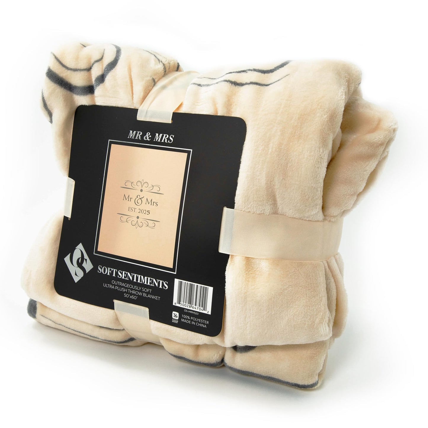 Soft Sentiments Outrageously Soft Reversible Velvet Ultra Plush Throw - 50 x 60 Inch - Mr & Mrs 2025