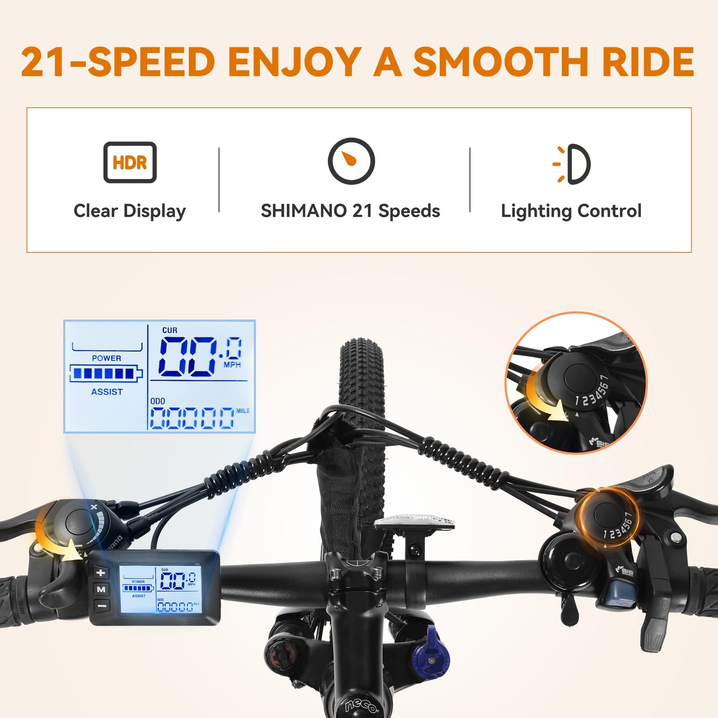 ACTBEST Apex Electric Bike for Adults, 27.5" Electric Mountain Bike with 21-Speed, Peak 1200W Motor 28MPH Top Speed, Max Range 55+ Miles, 499Wh Removable Battery E-Bike with DH1