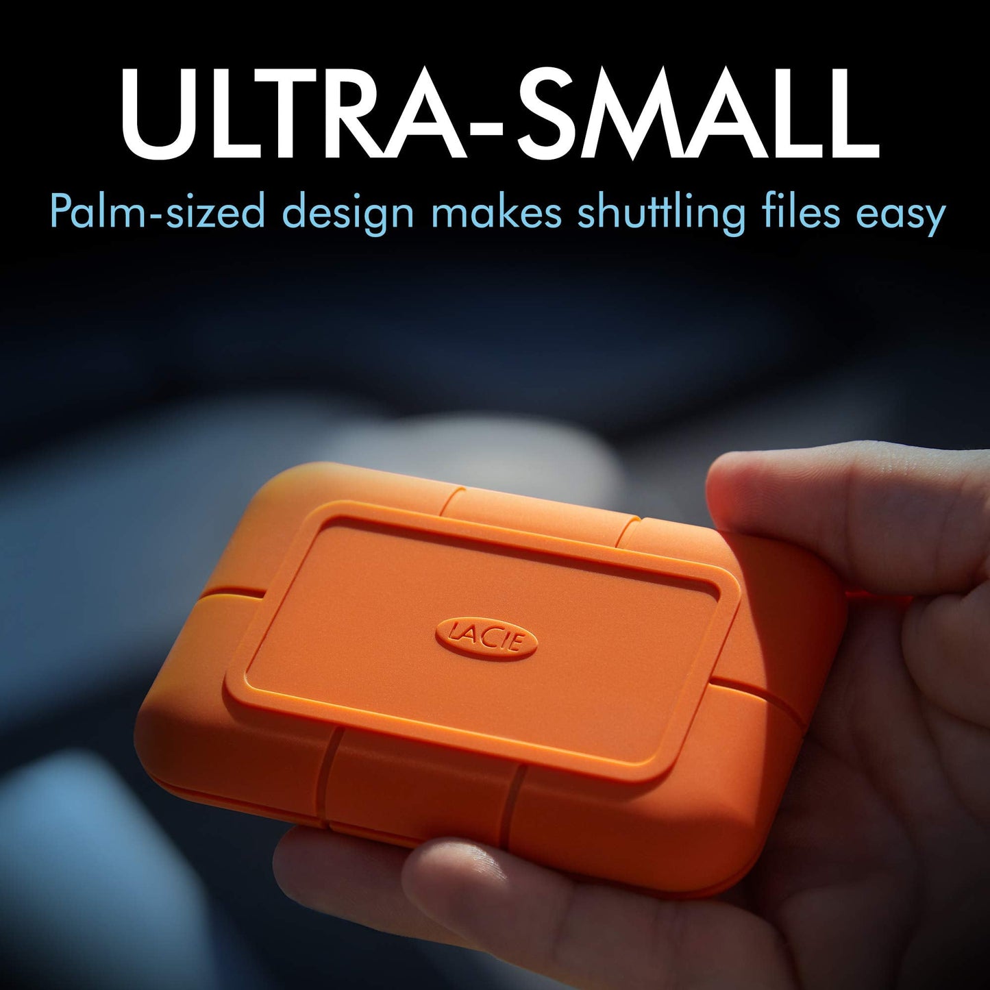 Lacie Rugged Ssd 4Tb Solid State Drive - Usb-C Usb 3.2 Nvme Speeds Up To 1050Mb/S, Ip67 Water Resistant, 3M Drop Resistant, Encr