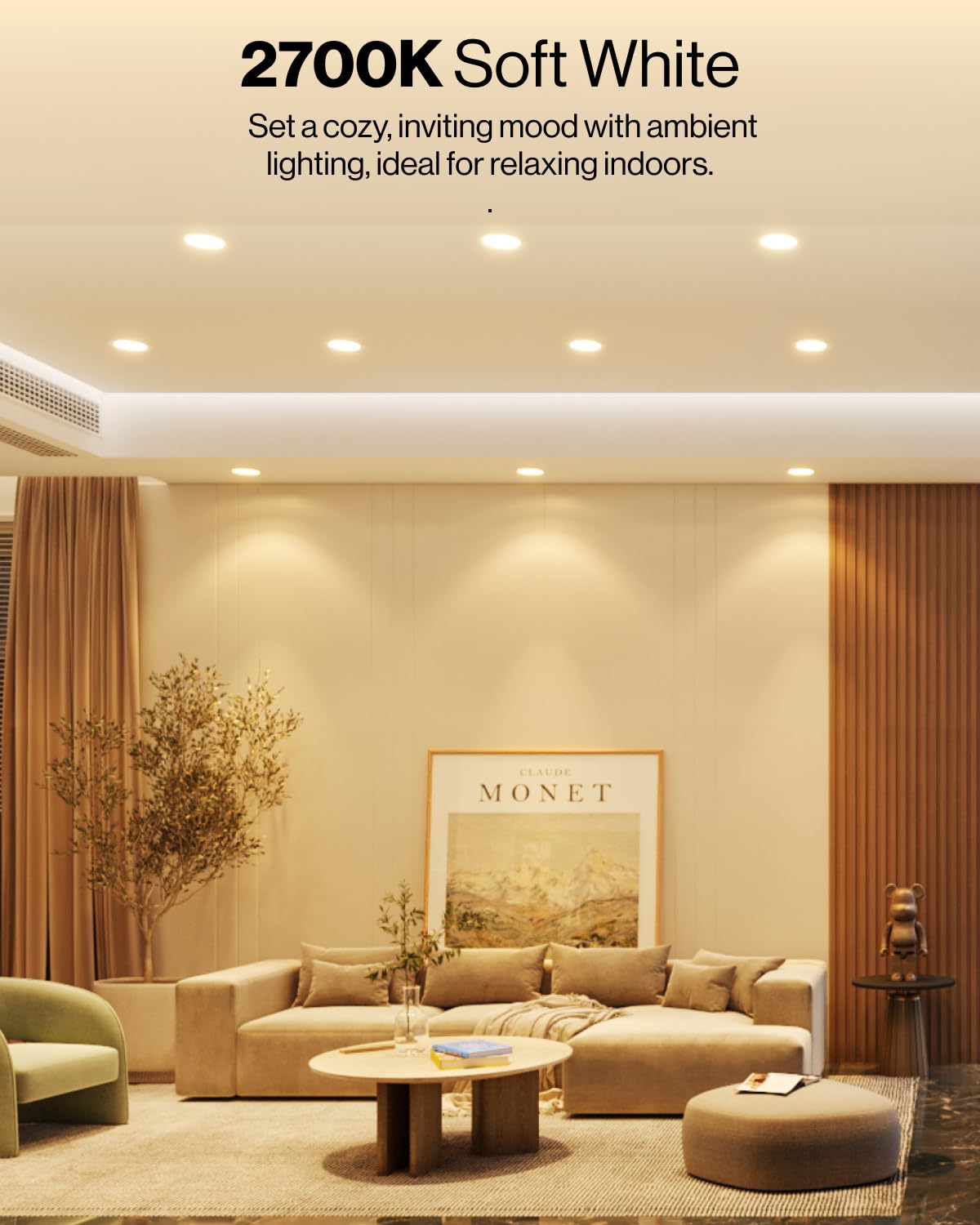 Sunco 12 Pack Retrofit LED Recessed Lighting 6 Inch, Downlight Can Lights for Ceiling, 1050 LM, 2700K Soft White, Dimmable, Baffle Trim, 13W=75W, 50000 Lifetime Hours, Damp Rated UL.