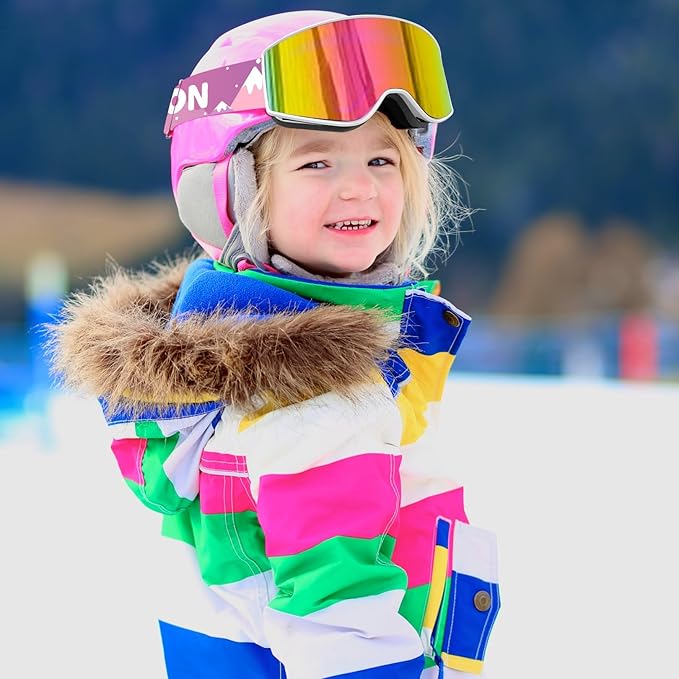EXP VISION Ski/Snowboard Goggles Parent-child Snow Goggles Over Glasses for Men, Women Youth Kids