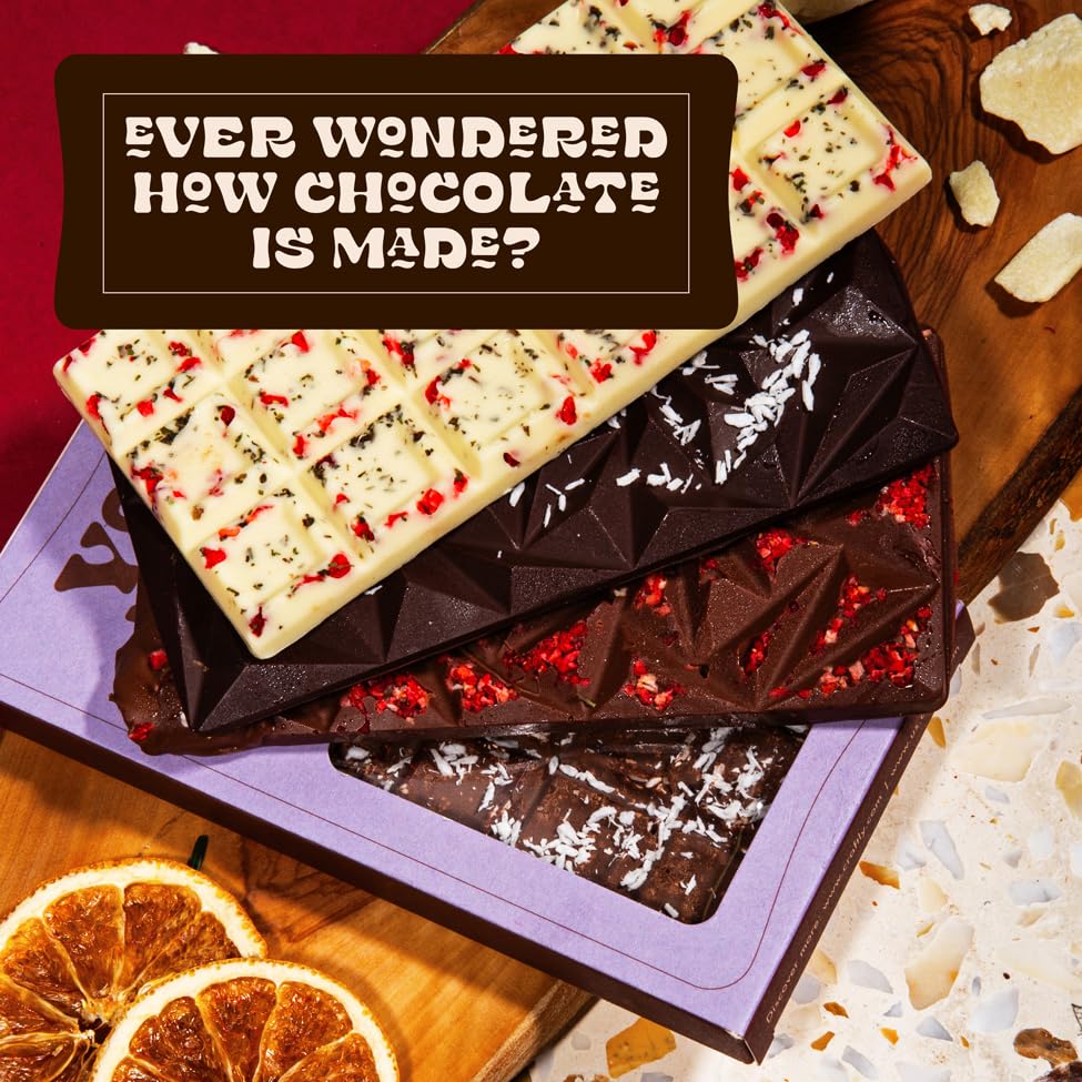 Craftly's Chocolate Making Kit: Create Delicious, Natural Chocolate at Home | Complete Set with Toppings | A Thoughtful Gi...