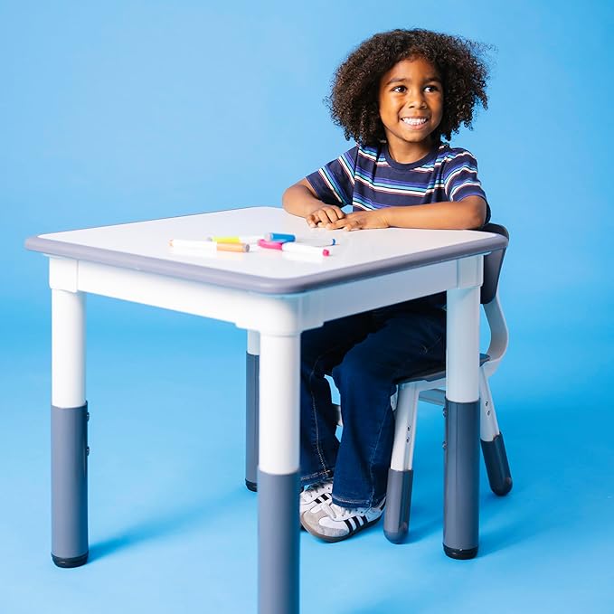 Back2School Express Adjustable Chairs, Kids Furniture, Grey, 2-Pack