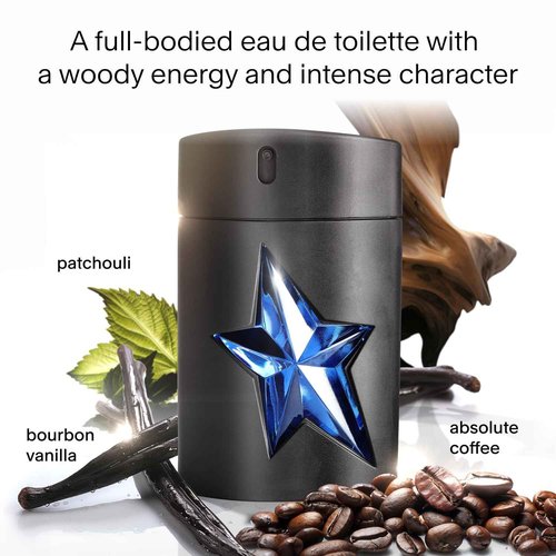 Mugler A*Men - Eau de Toilette Refill - Mens Cologne - Woody & Ambery - With Patchouli & Coffee Extract - Long Lasting Fragrance - 3.3 Fl Oz
