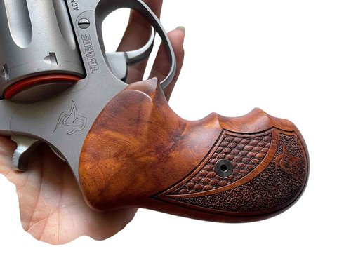 New! Grips Compatible with Taurrus Small Frame M85 605 850 851 905 941 .38 Special Combat Style #04 (Thai Handmade)