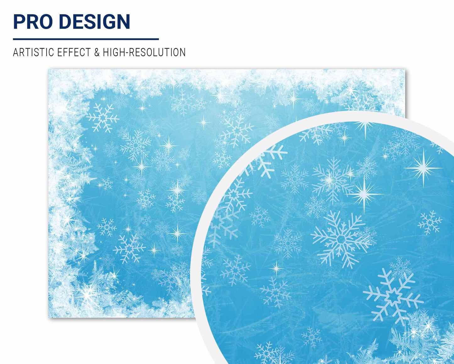 Allenjoy 7X5Ft Ice Blue Winter Backdrop For Studio Photography 1St First Birthday Party Decoration Banner Festival White Snowfla