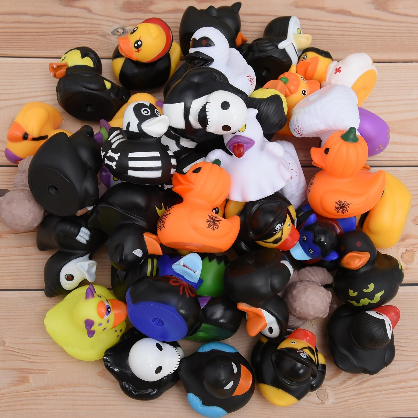Halloween Rubber Ducks, 24 Piece Set, Spooky Monster Bath Toys Collection