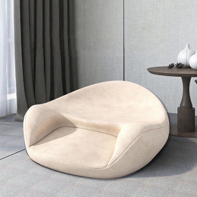 Meditation Cushion Yoga Mat Cushion Support Equipment Creative Seat Floor Pillow for Bedroom Tea Ceremony Sitting Living Room, Champagne