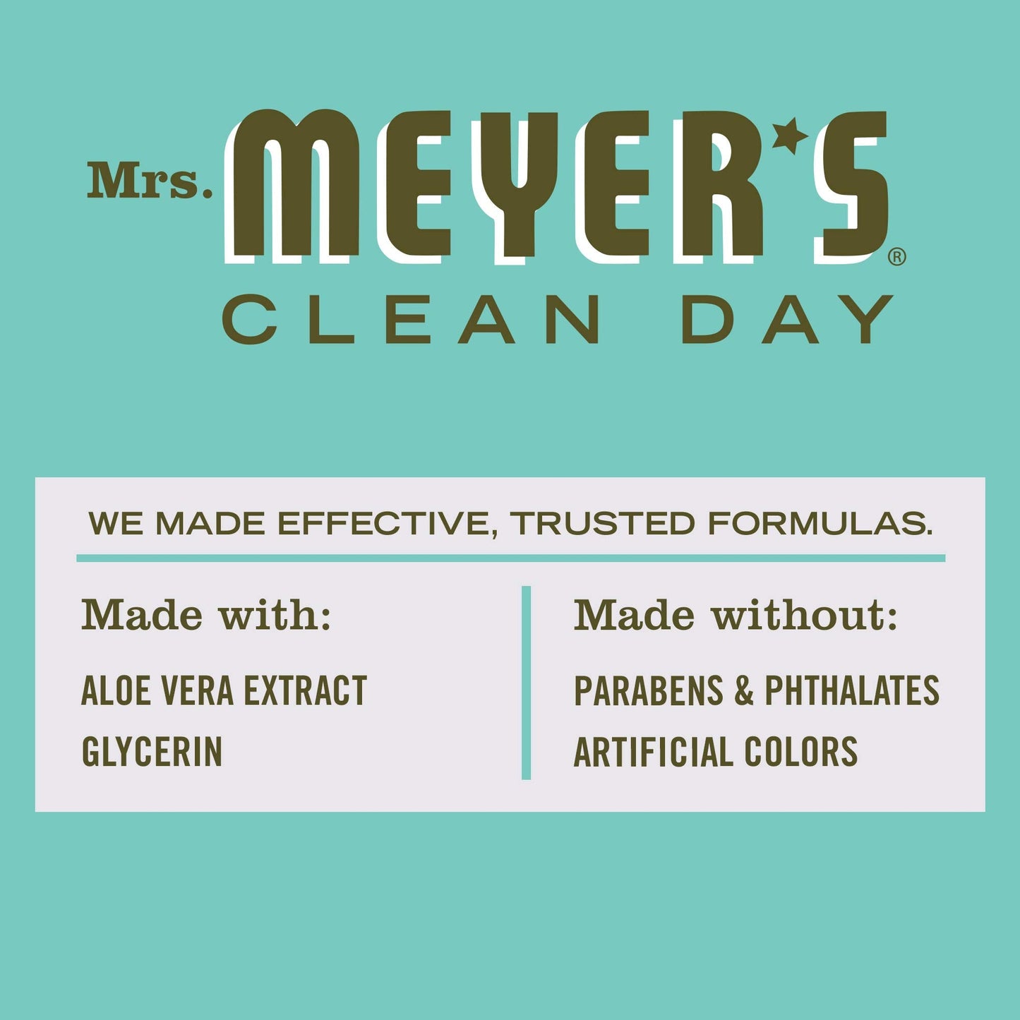 MRS. MEYER'S CLEAN DAY Antibacterial Hand Sanitizer Spray, Travel Size, Removes 99.9% of Bacteria, Basil, 2 Oz - Pack of 12