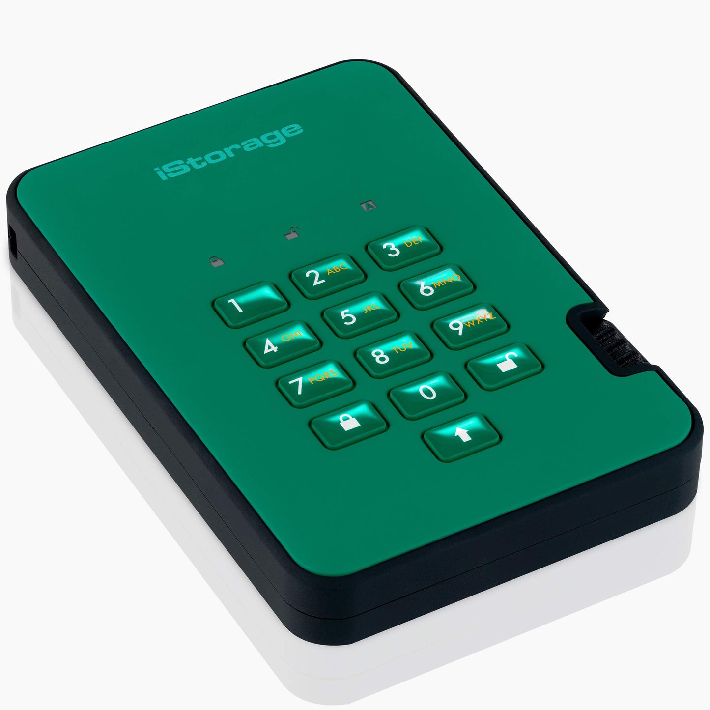 Istorage Diskashur2 Ssd 128Gb Green | Secure Portable Solid State Drive | Password Protected | Dust & Water Resistant | Hardware