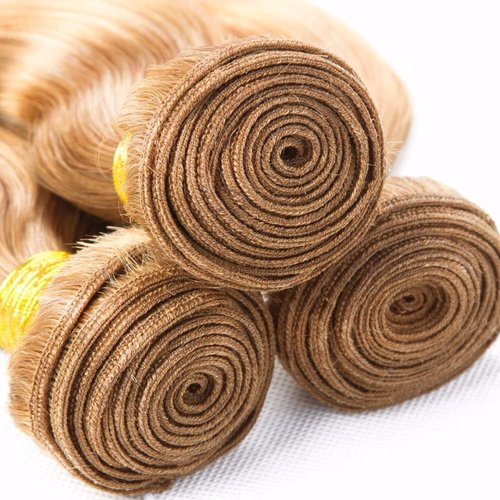 26 28 30 inch P27/613 Human Hair Bundles Blonde Body Wave Bundles #27 Human Hair Bundle #27 Mixed With #613 Bundle