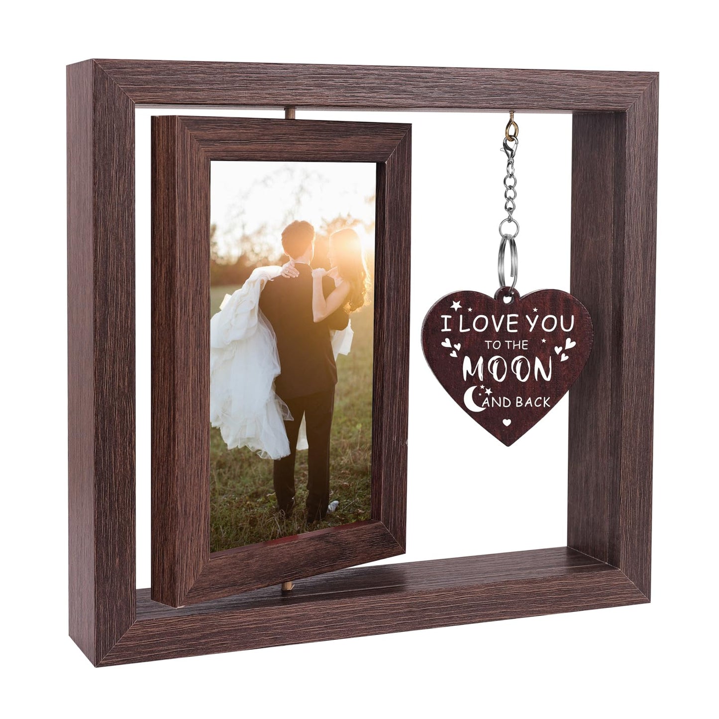 Boiveco Romantic Gifts for Him Her Boyfriend Girlfriend, Wife Husband Valentines Gifts Love Picture Frame 4x6, Birthday Anniversary Couples Gift for Women Men