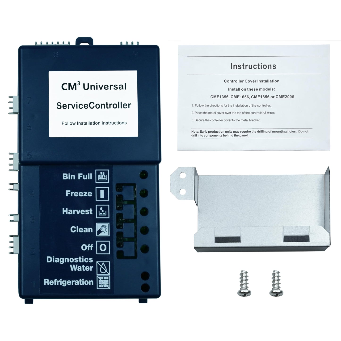 Replaces Part#12-2838-22, 12-2838-23, Universal Replacement Ice Maker Controller Board for Scotsman CM³ Series, Compatible with CME256, CME506, CME656, CME1356, CME1656, CME1856, CME2006 & More