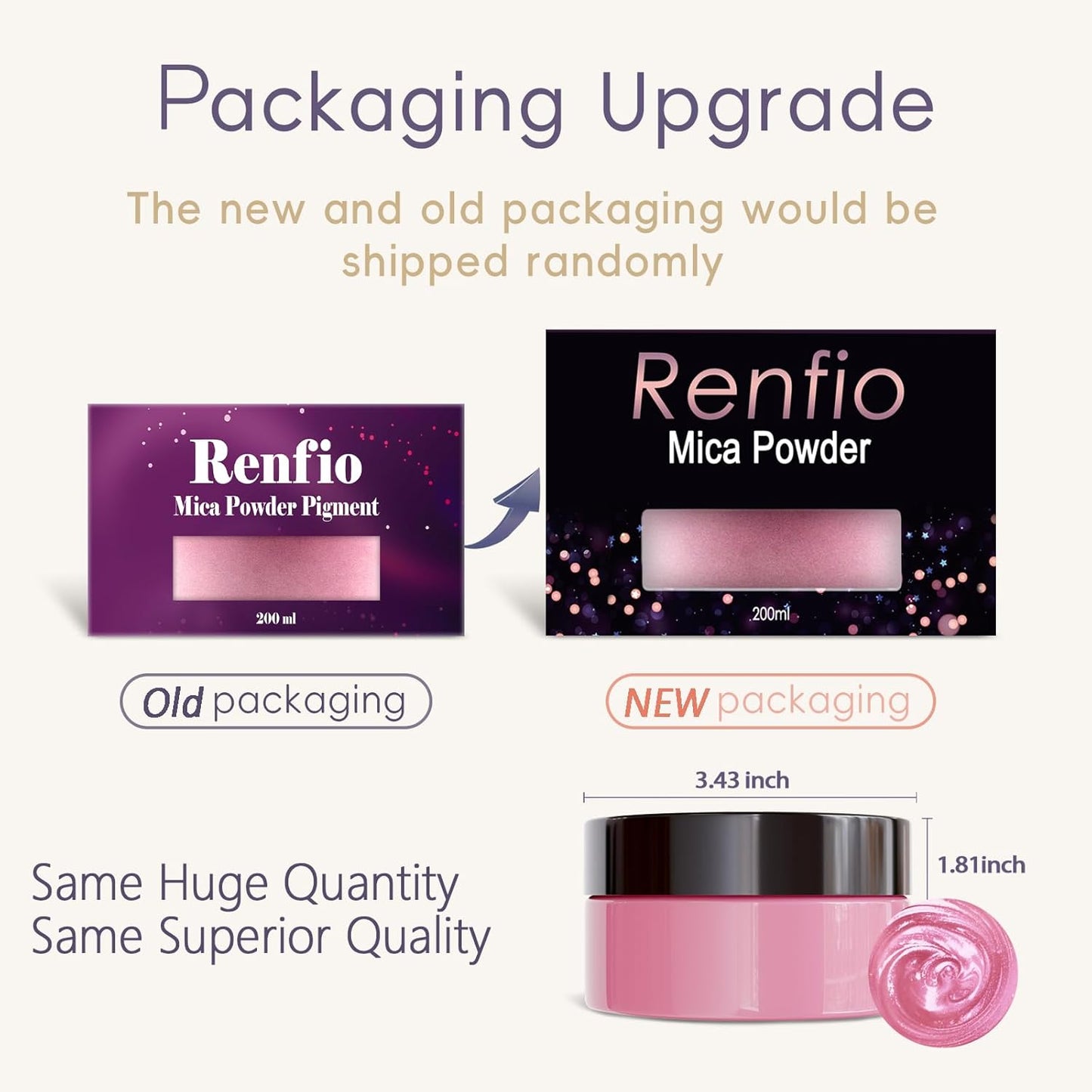 Renfio 100g Mica Powder Pigment, Metallic Natural Dye Mineral Pearl Shimmer Epoxy Resin Dye for Painting Soap Making Slime Bath Bombs 3.5 Oz - Piquant Green