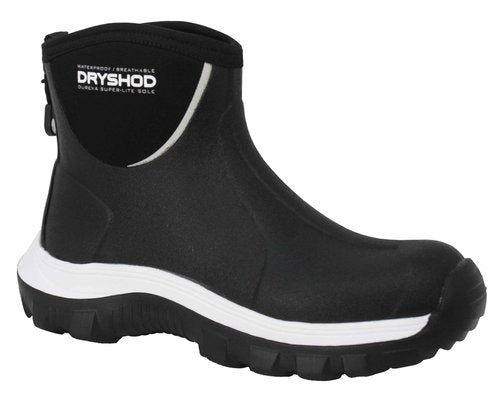 Dryshod Evalusion Lightweight Men's Ankle Boot | Waterproof | Rubber | Comfortable | Black | Size 12