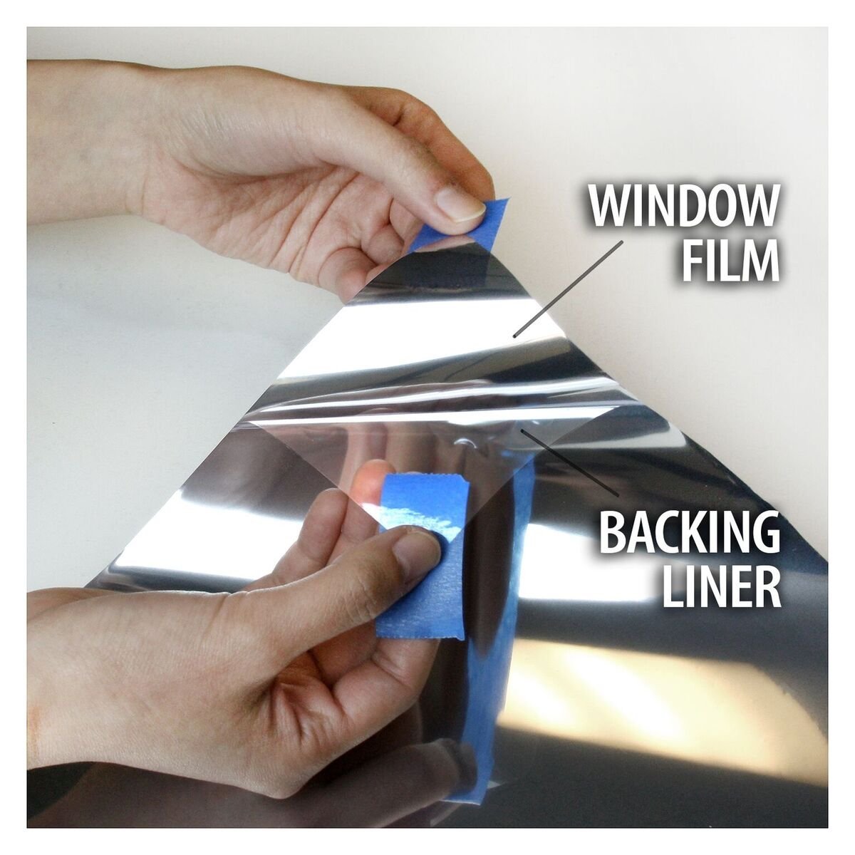 BDF S4MS15 Window Film Security and Daytime Privacy 4 Mil Mirror Silver (Dark) - 36in X 12ft
