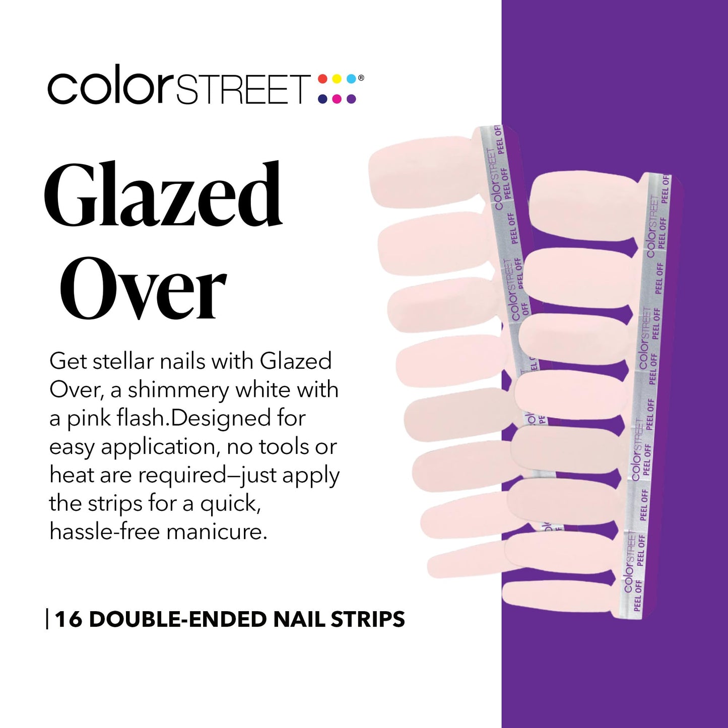 Color Street Glazed Over Nail Strips