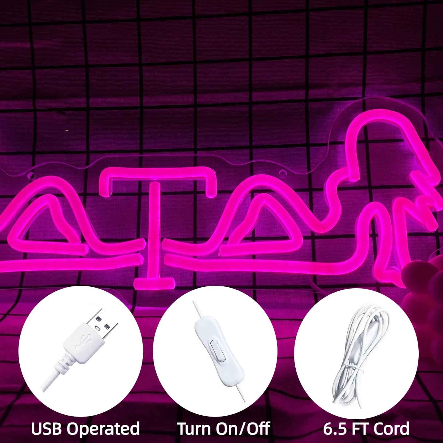 Pink Fraternity Neon Sign for Wall Decor LED Ladys Lights up Signs for Man Cave Bar Pub Bedroom Gift for Men Boys Birthday Wall Art