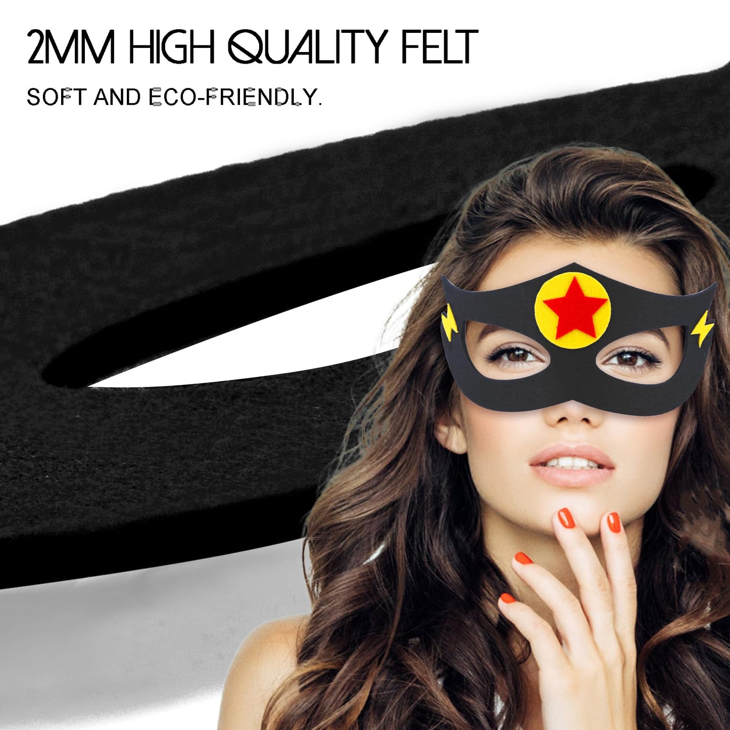 iROLEWIN Superhero-Capes and Masks for Adults Teens Party Bulk Gifts as Women Men Group Costume Family Team Building Dress-up