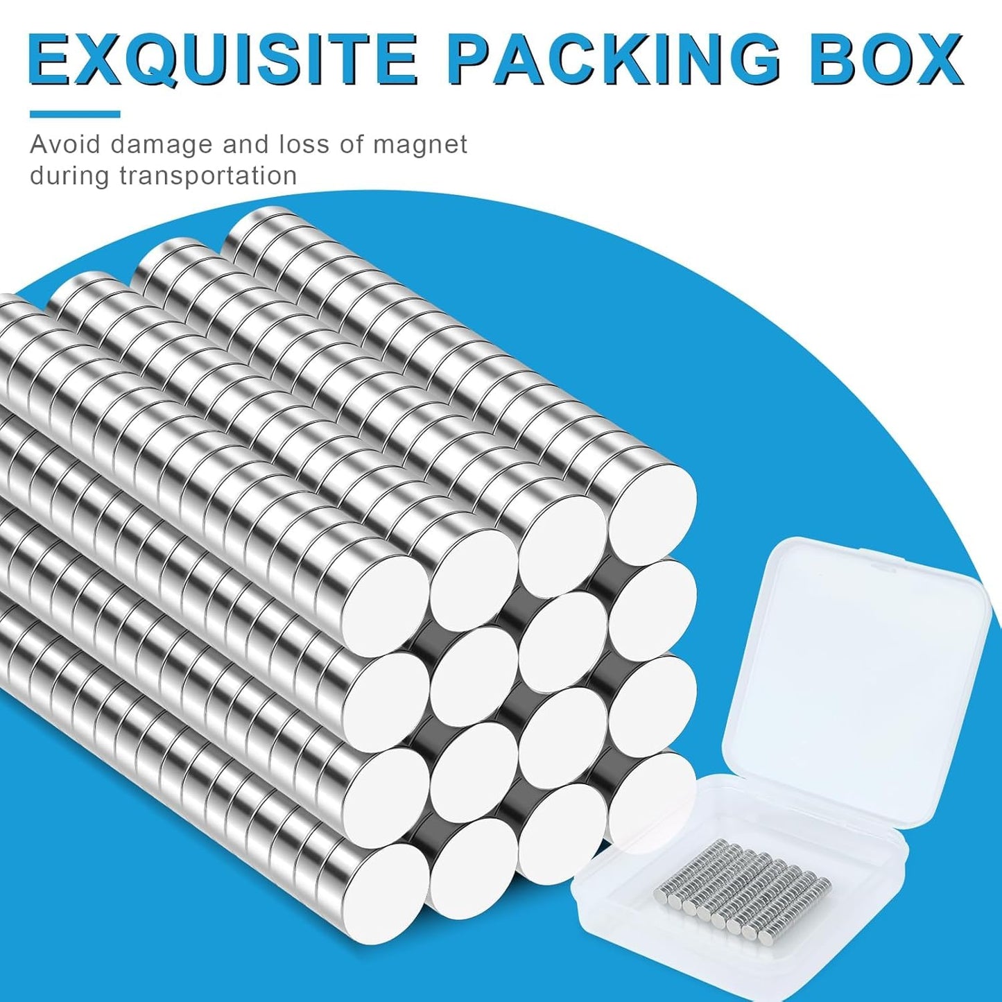 500 Pack Small Magnets, 5x2mm Refrigerator Magnets Rare Earth Magnets Neodymium Magnets for Crafts, Whiteboard, Kitchen Cabinet