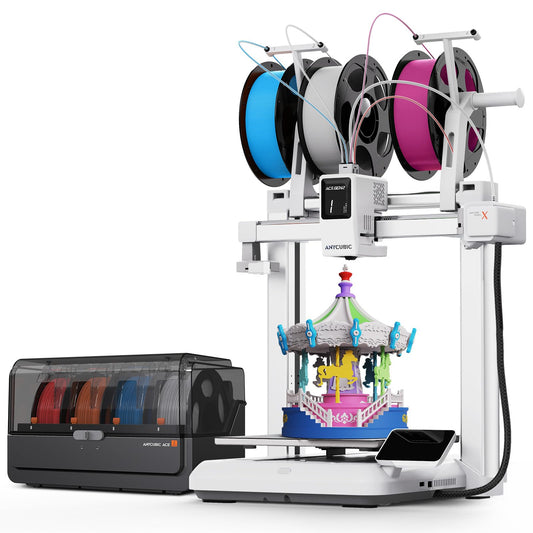 (Bundle Anycubic Kobra X) Anycubic Kobra X 3D Printer + ANYCUBIC ACE 2 Pro, Realize 7 Color,2X Faster & Easy One-Click Printing