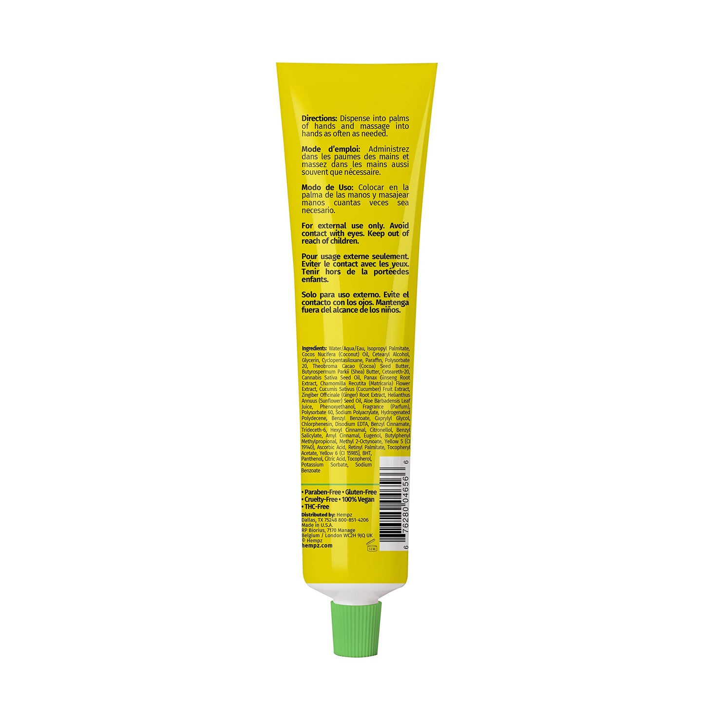Hempz Original Scent, Herbal Hand Crme, 4 Fl. Oz, Cream