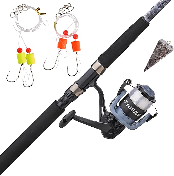 Shakespeare Tiger Spinning Reel and Fishing Rod Combo