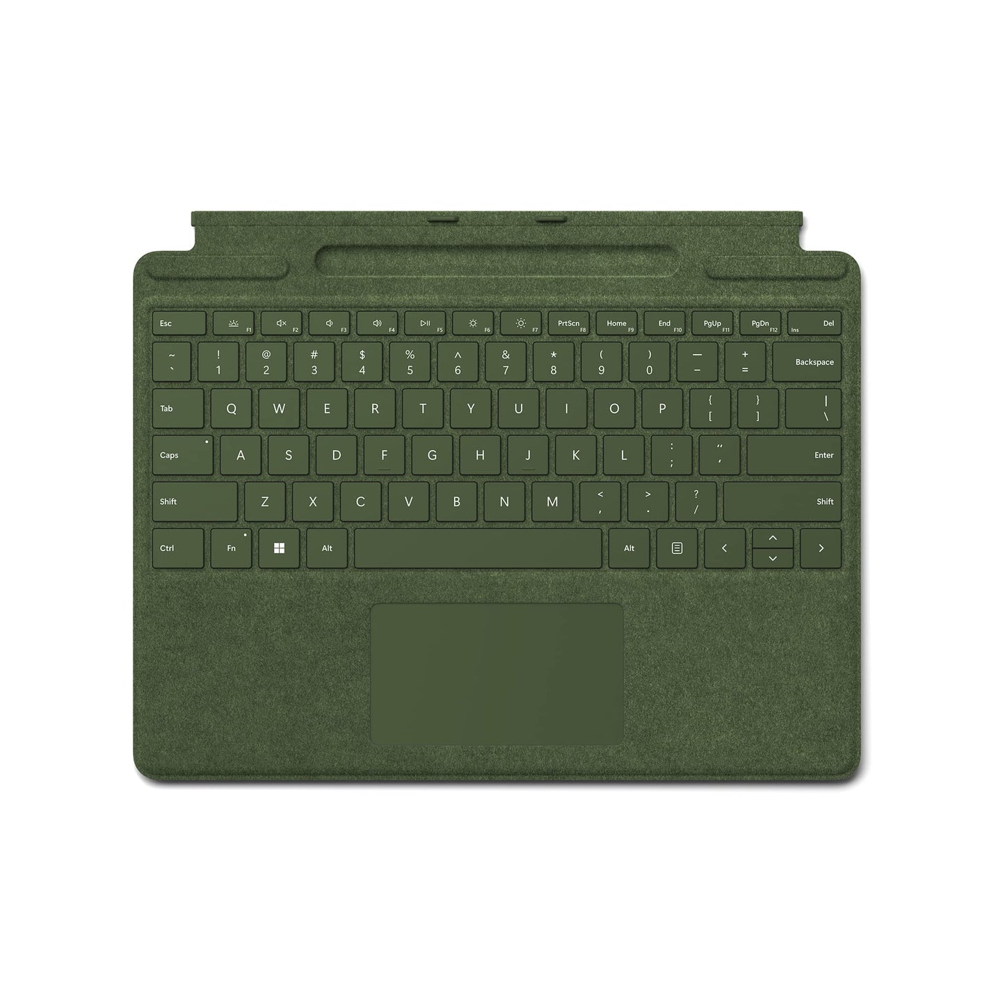 Microsoft Surface Pro Signature Keyboard, Backlit Keys And Large Trackpad, Durable And Smooth Alcantara Material, Forest Colour