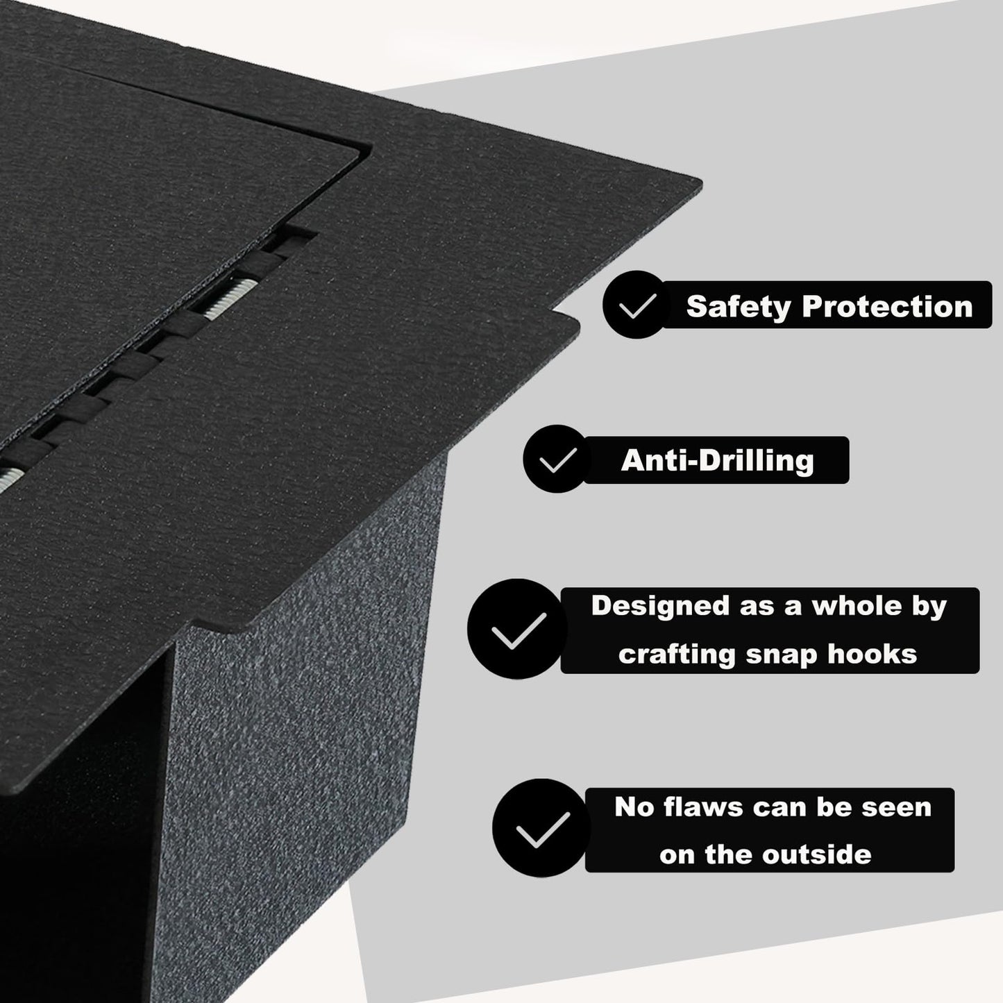 Center Console Safe Vault - KEREN Console Gun Safe Box Compatible with Tesla Model 3 2024-2025, High Security 4 Digit Combination Lock
