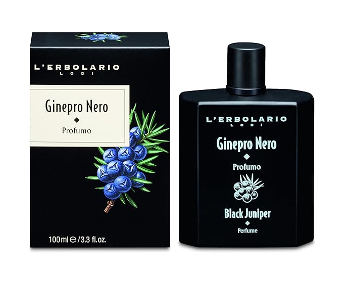 L'Erbolario Black Juniper - Energizing Fragrance With Woody Notes - Can Be Worn Every Day With Pride - Dermatologically Tested - Citrus And Woody Scent - For All Skin Types - 3.3 Oz EDP Spray