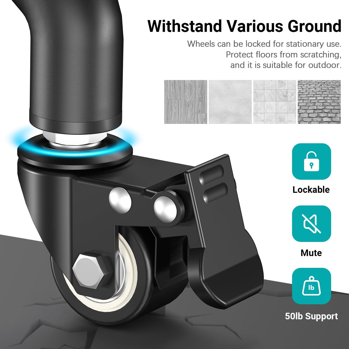 Facilife Projector Stand Tripod on Wheels, Adjustable Height 31-56 Inches, Laptop Tripod Stand Rolling, Heavy Duty Projector Tripod Metal Construction, Multifunctional for Office & Home