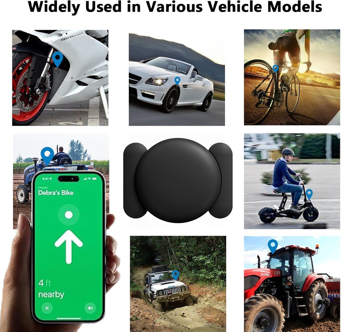 Hongtop H Gps Tracking Devices, 1Pcs Tracker Device For Vehicles Work With Find My (Ios Only), Car Tracker Device Hidden With Ma