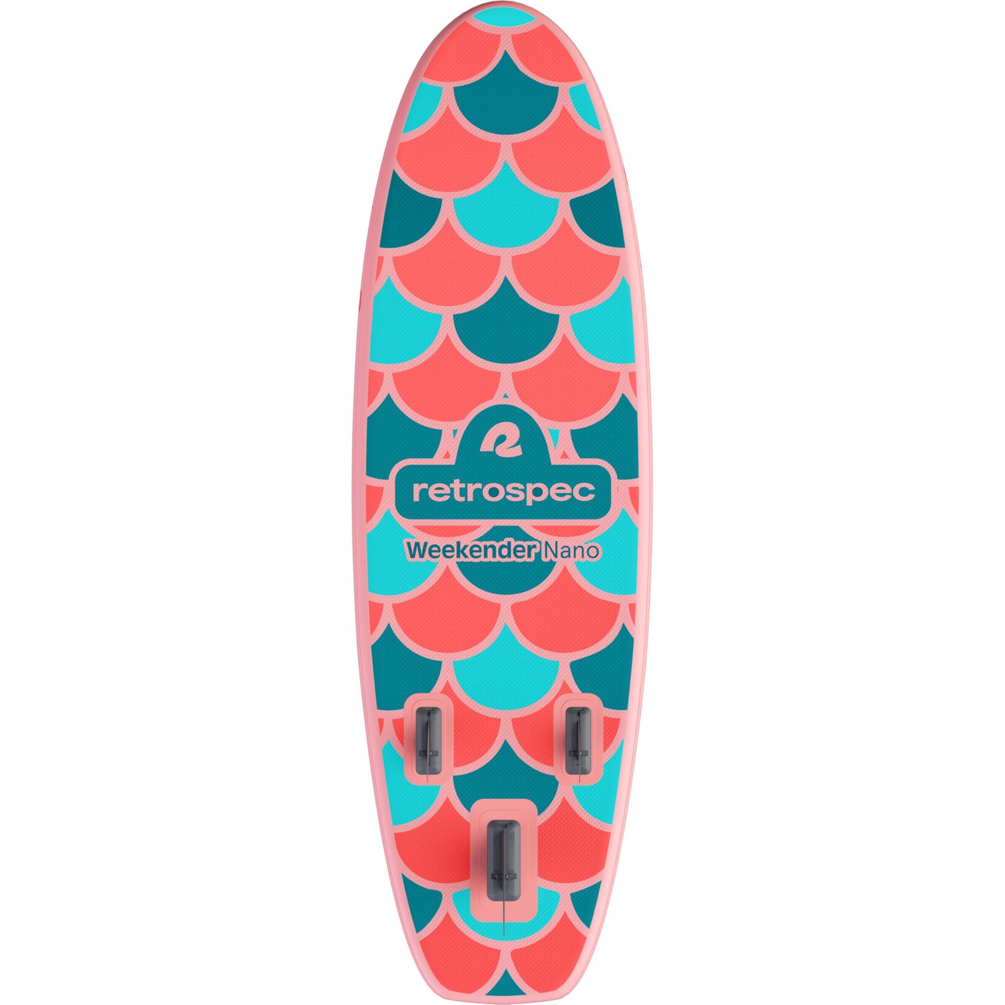 Retrospec Weekender-Nano 8'6" Kids Paddle Board Inflatable - Youth SUP with Adjustable Paddle, Pump & Backpack - Stable Design, EVA Deck, 28in Wide