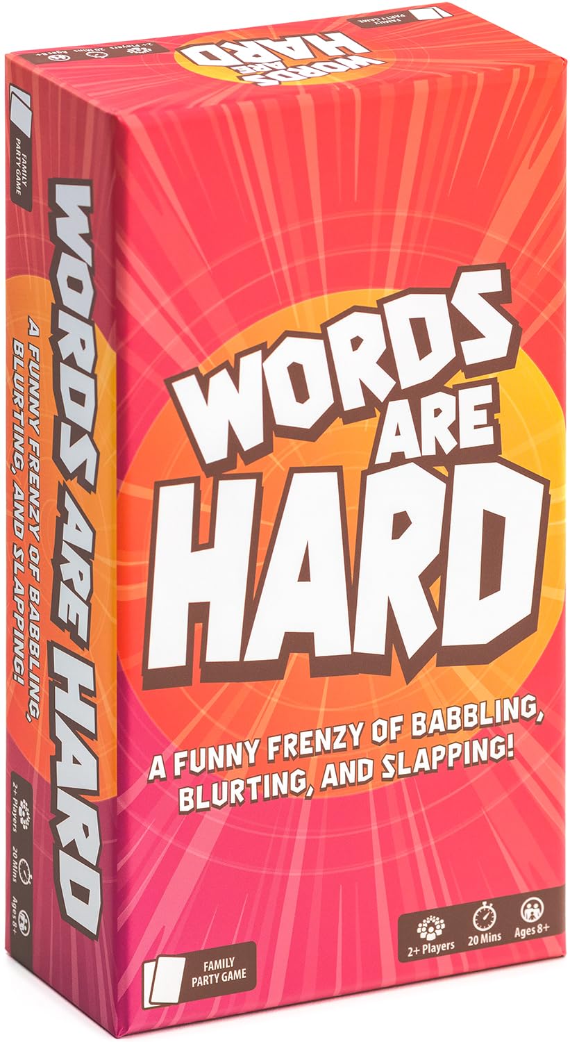 Lost Boy Entertainment Words are Hard - Party Games - Family Card Games - for Kids 8 and up - for Adults - Family Game Night - Travel Game - Laugh Out Loud